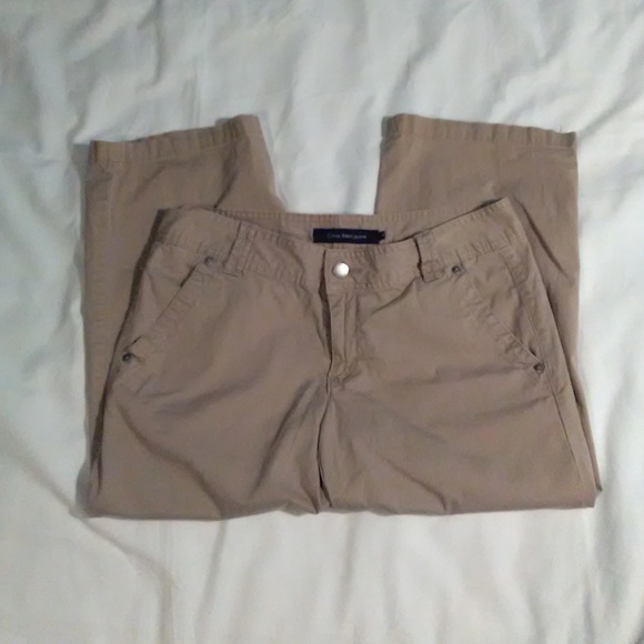 CALVIN KLEIN JEANS TAN CAPRIS SIZE 6 - Picture 1 of 4